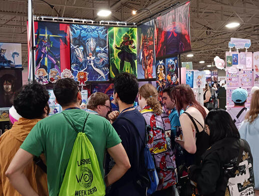 Anime North 2024 Table in action Anime North 2024 Table in action