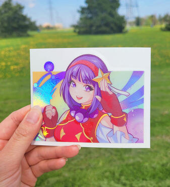 Holographic Car Decal Sample 1